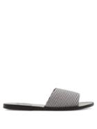 Matchesfashion.com Ancient Greek Sandals - Taygete Gingham Leather Slides - Womens - Black White