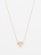 Zo Chicco - Shield Diamond & 14kt Gold Necklace - Womens - Gold Multi