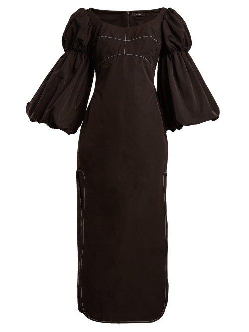 Matchesfashion.com Ellery - Sky High Bubble Sleeve Dress - Womens - Black