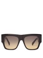 Matchesfashion.com Celine Eyewear - Flat Top Acetate Sunglasses - Womens - Black