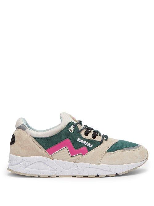 Matchesfashion.com Karhu - Aria Low Top Suede Trainers - Mens - Beige Multi