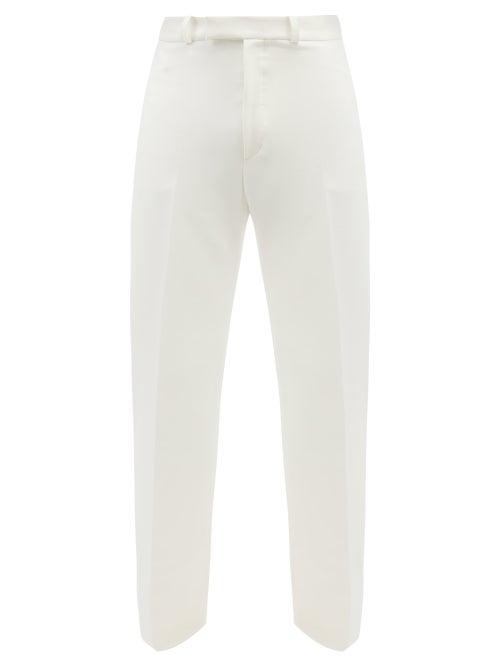Maximilian - Mark High-rise Trousers - Mens - White