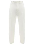 Maximilian - Mark High-rise Trousers - Mens - White