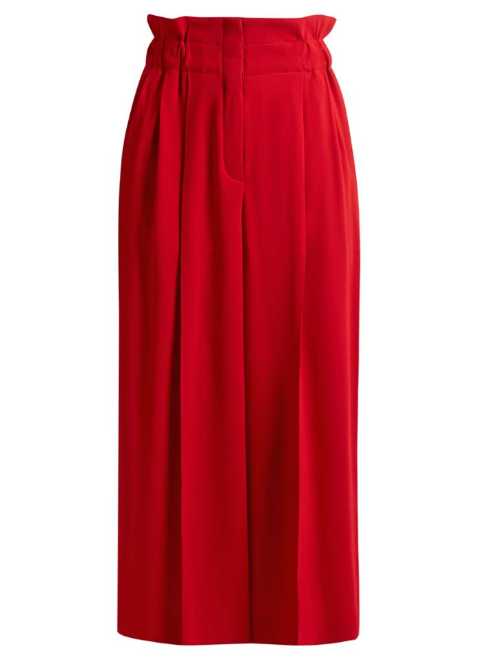 Sonia Rykiel Paperbag-waist Wide-leg Crepe Culottes
