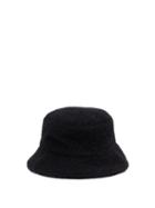 Matchesfashion.com Isabel Marant - Denji Alpaca-blend Faux-shearling Bucket Hat - Womens - Black