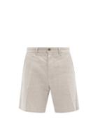 Mens Rtw Rag & Bone - Eaton Linen-blend Shorts - Mens - Beige