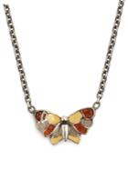 Bottega Veneta Butterfly Pendant Necklace