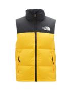 Matchesfashion.com The North Face - Nuptse 1996 Down-filled Quilted-ripstop Gilet - Mens - Yellow