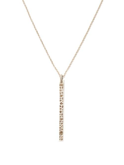 Matchesfashion.com Parts Of Four - Plate Diamond & Sterling-silver Pendant Necklace - Mens - Silver