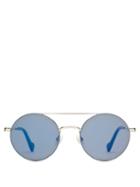 Matchesfashion.com Moncler - Round Metal Sunglasses - Mens - Tortoiseshell