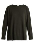 Matchesfashion.com Allude - Wool And Cashmere Blend Sweater - Womens - Khaki
