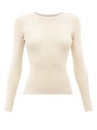 Joostricot - Ribbed Cotton-blend Sweater - Womens - Beige
