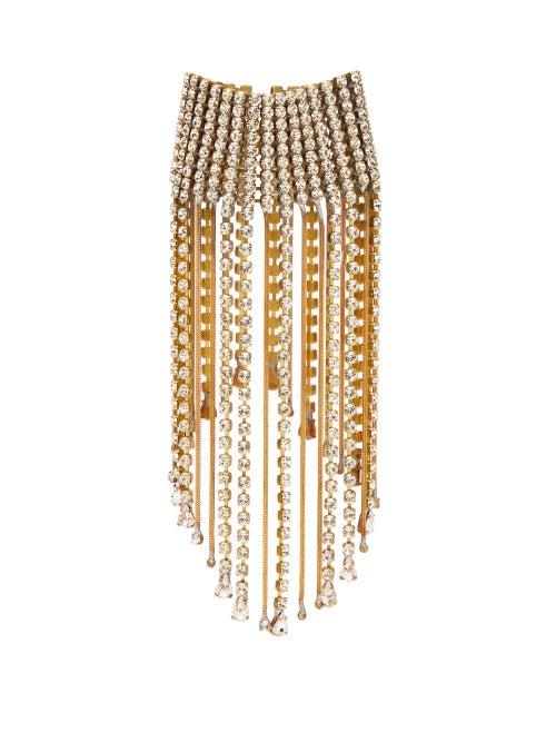 Matchesfashion.com Julie De Libran - Crystal Strand Cuff Bracelet - Womens - Crystal
