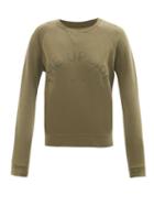 The Upside - Bondi Logo-bonded Cotton-jersey Sweatshirt - Womens - Khaki