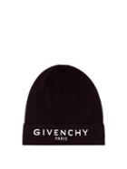 Matchesfashion.com Givenchy - Applied-logo Cotton-blend Beanie - Mens - Black White