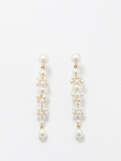 Sophie Bille Brahe - Grand Escalier De La Reine Pearl Drop Earrings - Womens - Pearl