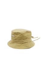 Matchesfashion.com Jacquemus - Bob Gadjo Logo-plaque Cotton-canvas Bucket Hat - Mens - Green