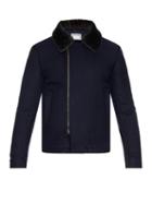Wooyoungmi Shearling-collar Wool Bomber Jacket