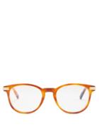 Matchesfashion.com Cartier Eyewear - Havana Round Tortoiseshell-acetate Glasses - Mens - Clear
