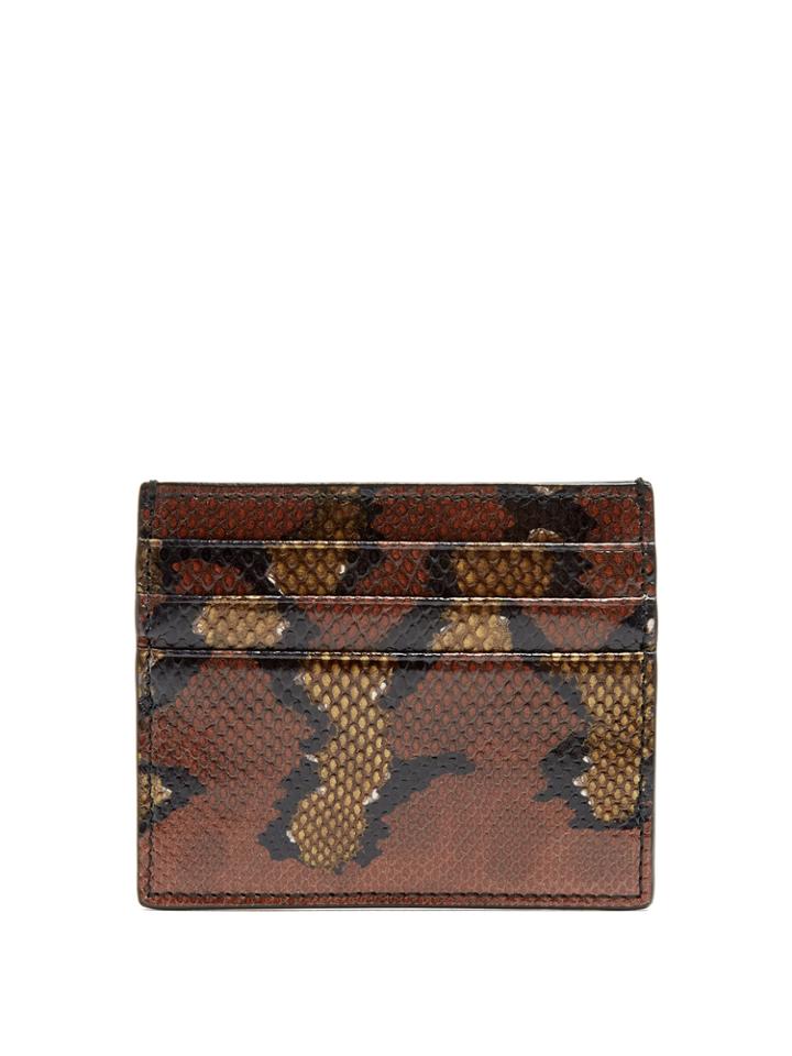 Bottega Veneta Watersnake Cardholder