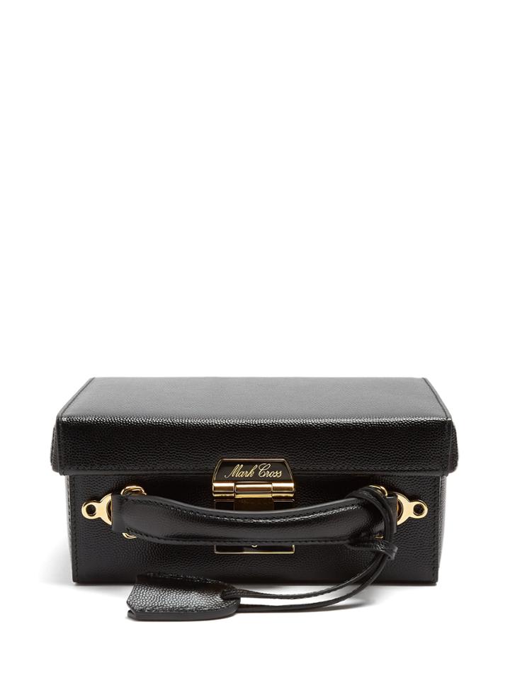 Mark Cross Grace Small Pebble-leather Shoulder Bag