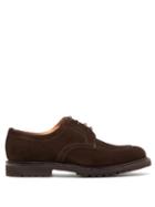 Matchesfashion.com Cheaney - Newton Lace-up Suede Shoes - Mens - Dark Brown