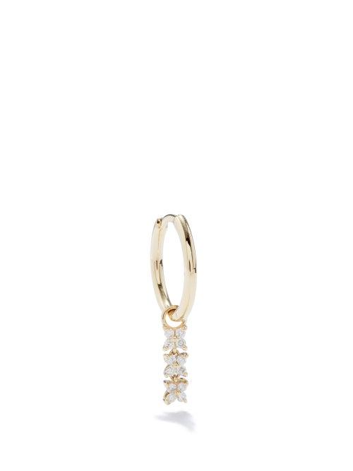 Anissa Kermiche - Bront Dor Diamond & 14kt Gold Single Earring - Womens - Yellow Gold