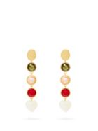Matchesfashion.com Lizzie Fortunato - Nonna Gold Plated Crystal Earrings - Womens - Multi