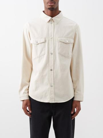 Frame - Flap-pocket Denim Shirt - Mens - White