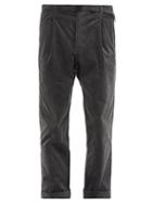 Matchesfashion.com Gramicci - Belted Cotton-blend Corduroy Trousers - Mens - Grey