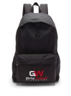 Matchesfashion.com Balenciaga - Gym Wear-embroidered Canvas Backpack - Mens - Black