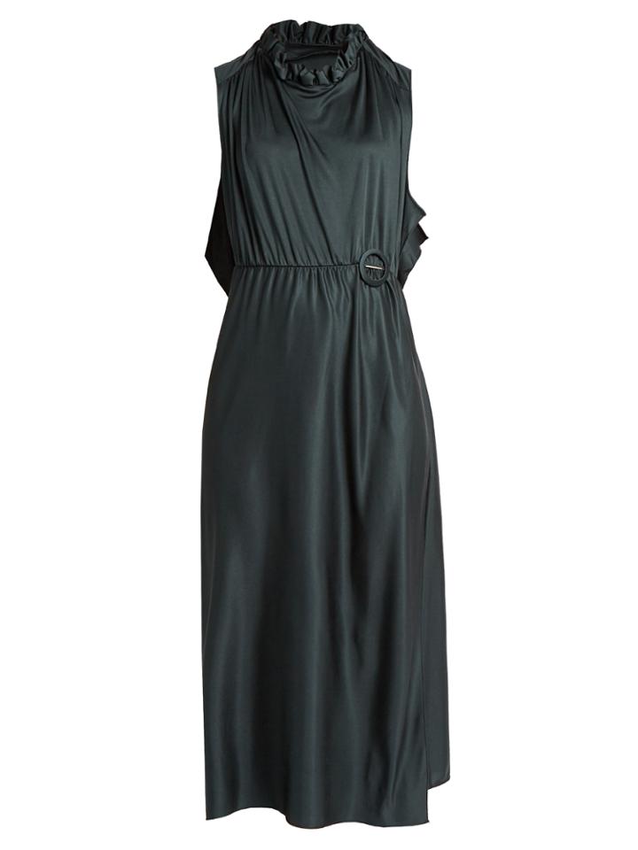 Vetements Sleeveless Wraparound Silk-jersey Dress