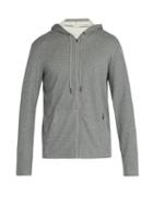 Matchesfashion.com Falke Ess - Zip Through Hooded Sweatshirt - Mens - Grey