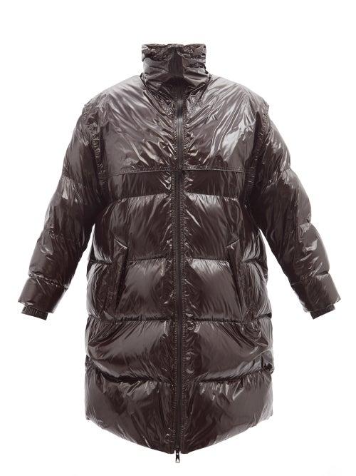 Bottega Veneta - High-neck Down Coat - Womens - Brown