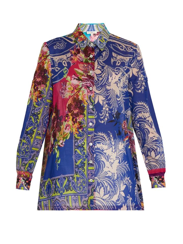Etro Floral Paisley-print Cotton Shirt