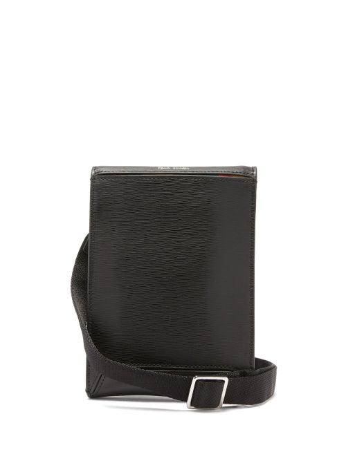 Matchesfashion.com Paul Smith - Embossed-leather Cross-body Pouch - Mens - Black