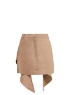 Matchesfashion.com Tibi - Waterfall Panel Mini Skirt - Womens - Camel