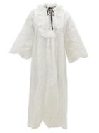 Zimmermann - Dancer Embroidered Midi Dress - Womens - Cream