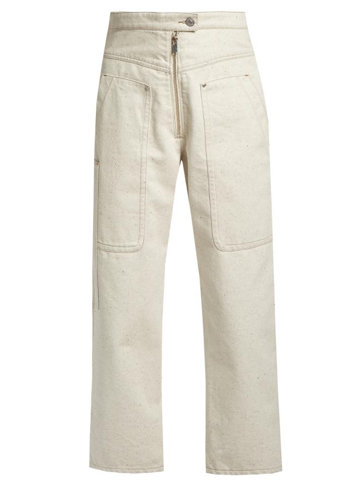 Isabel Marant Paden High-waisted Wide-leg Jeans