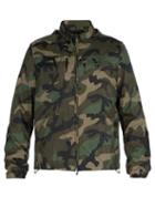 Matchesfashion.com Valentino - Camouflage Print Windbreaker Jacket - Mens - Green