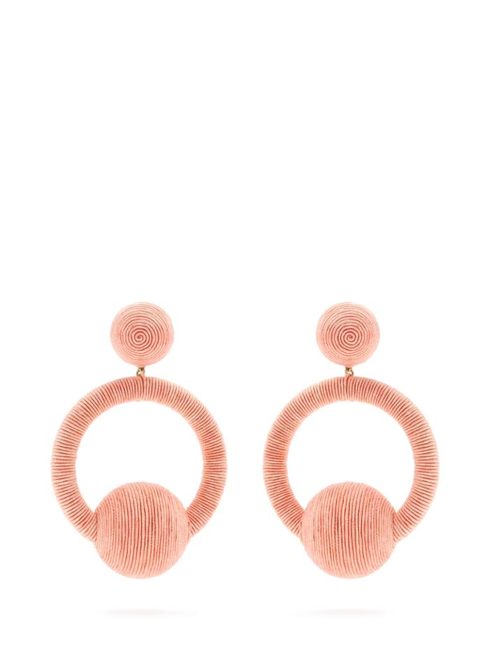 Rebecca De Ravenel Laeticia Hoop-drop Earrings