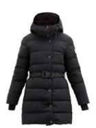 Matchesfashion.com Burberry - Eppingham Belted Down-filled Puffer Coat - Womens - Black