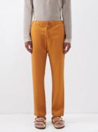 Frescobol Carioca - Oscar Drawstring-waist Twill Trousers - Mens - Brown