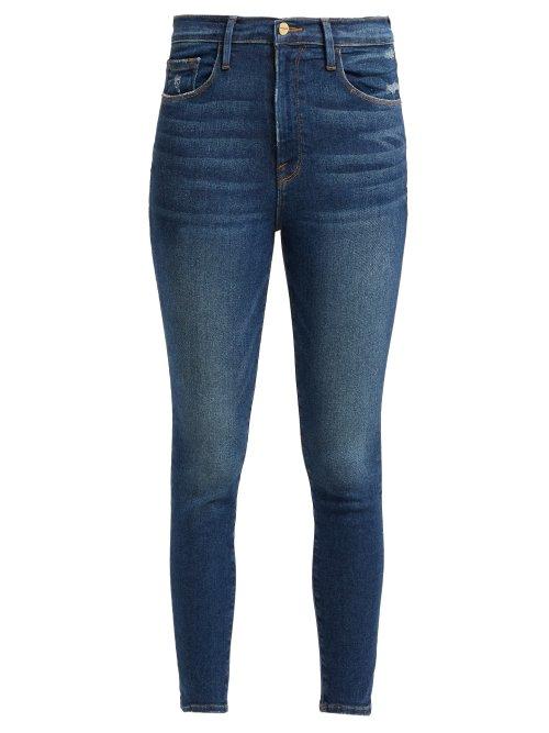 Matchesfashion.com Frame - Ali High Rise Skinny Cigarette Jeans - Womens - Denim