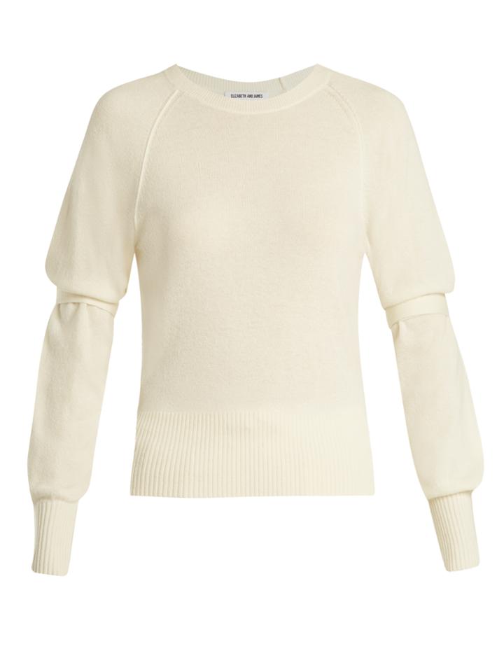 Elizabeth And James Emerald Tie-sleeve Sweater