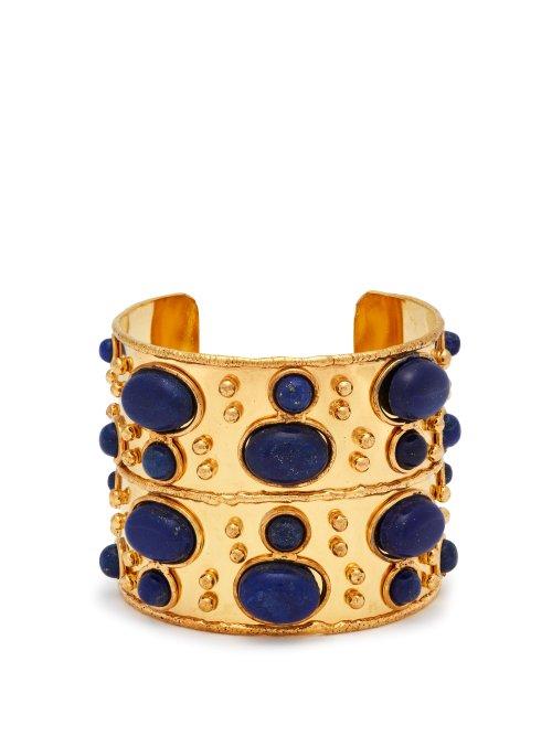 Matchesfashion.com Sylvia Toledano - Byzance Lapis Stone Cuff - Womens - Blue