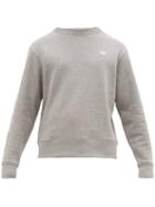 Matchesfashion.com Acne Studios - Logo Appliqu Cotton Sweatshirt - Mens - Grey