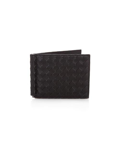 Bottega Veneta Intrecciato Leather Hinge Wallet
