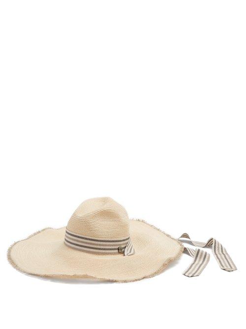 Matchesfashion.com Fil Hats - Mauritius Wide Brimmed Straw Hat - Womens - Cream