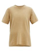 Matchesfashion.com Extreme Cashmere - No. 64 Oversized Stretch-cashmere T-shirt - Womens - Camel